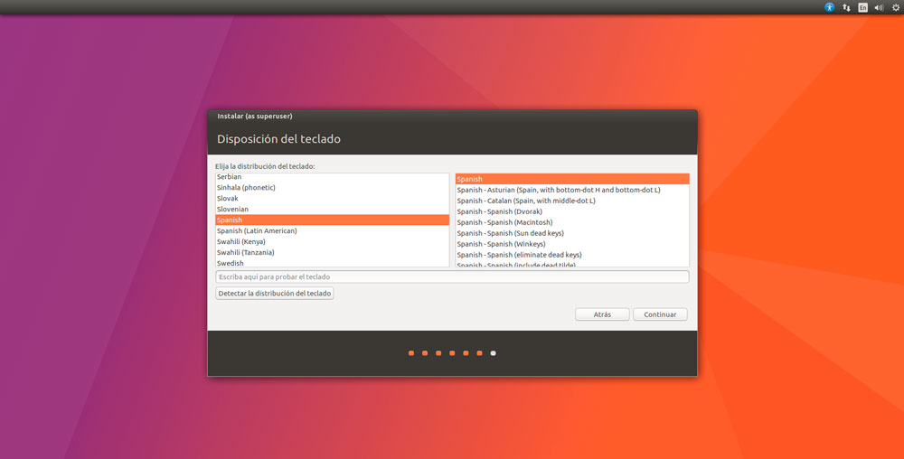 Ubuntu 17.04 teclado