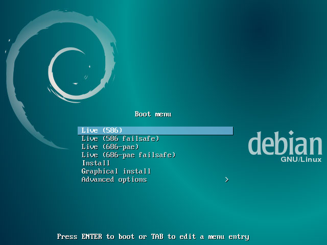 Debian boot