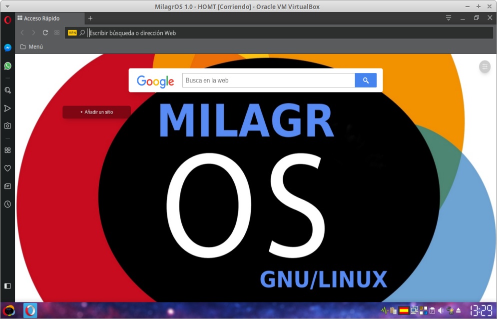 MilagrOS 1.0: Opera Browser