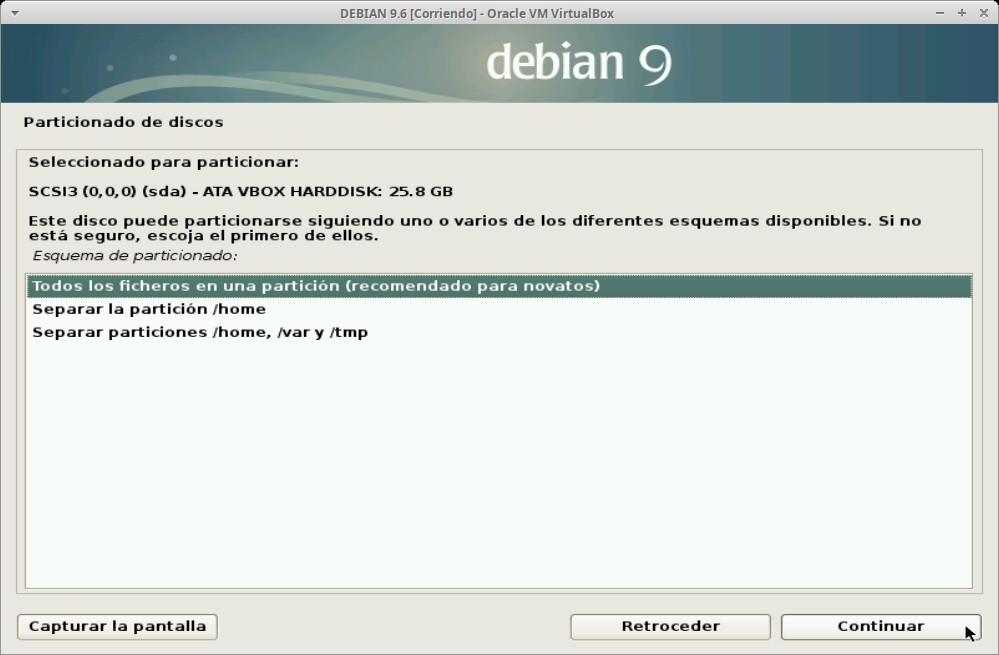 Paso 15 - Instalación de DEBIAN GNU/Linux 9.6