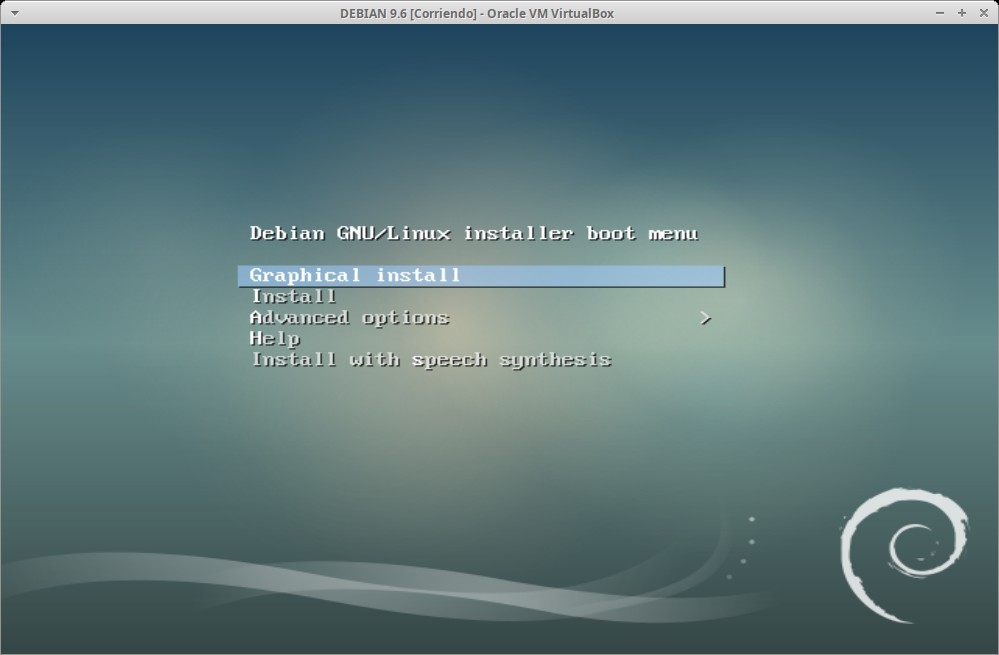Paso 2 - Instalación de DEBIAN GNU/Linux 9.6