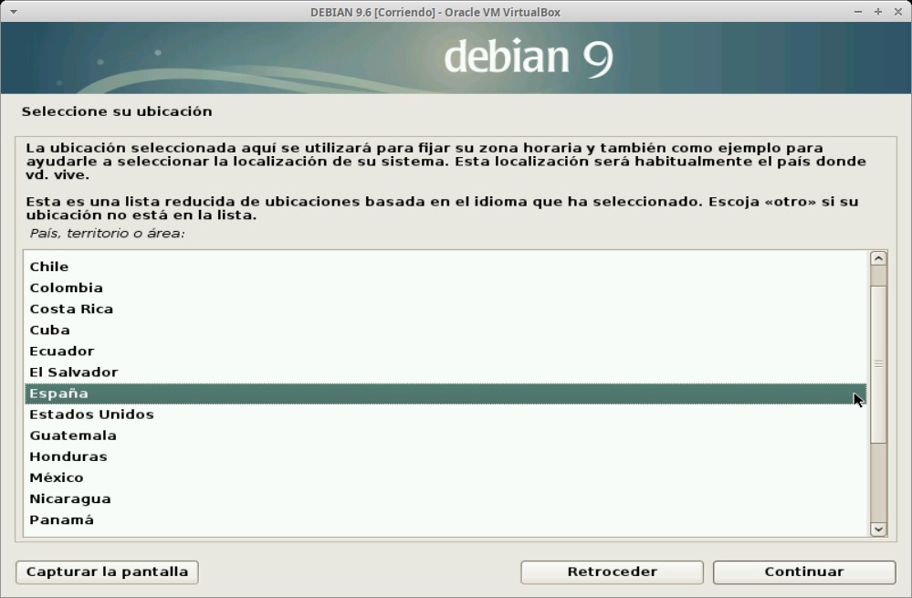 Paso 4 - Instalación de DEBIAN GNU/Linux 9.6