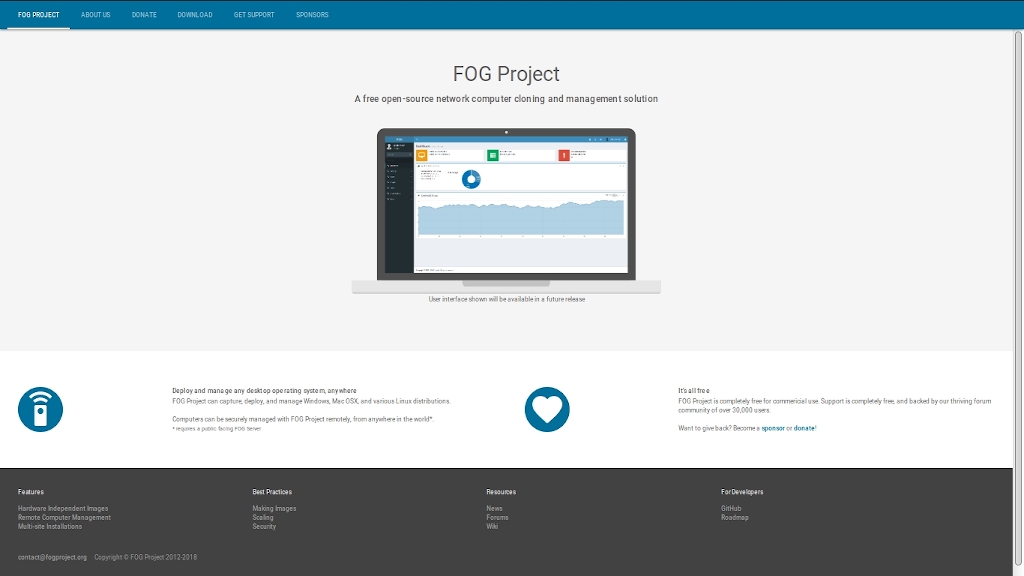 Fog Project: Inicio de Página Web