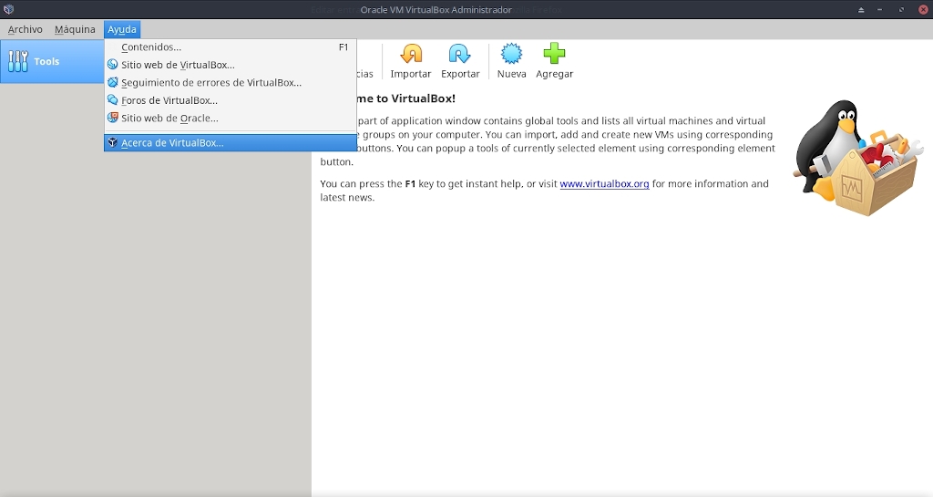 Virtualbox 6.0: Configuración - Ayuda