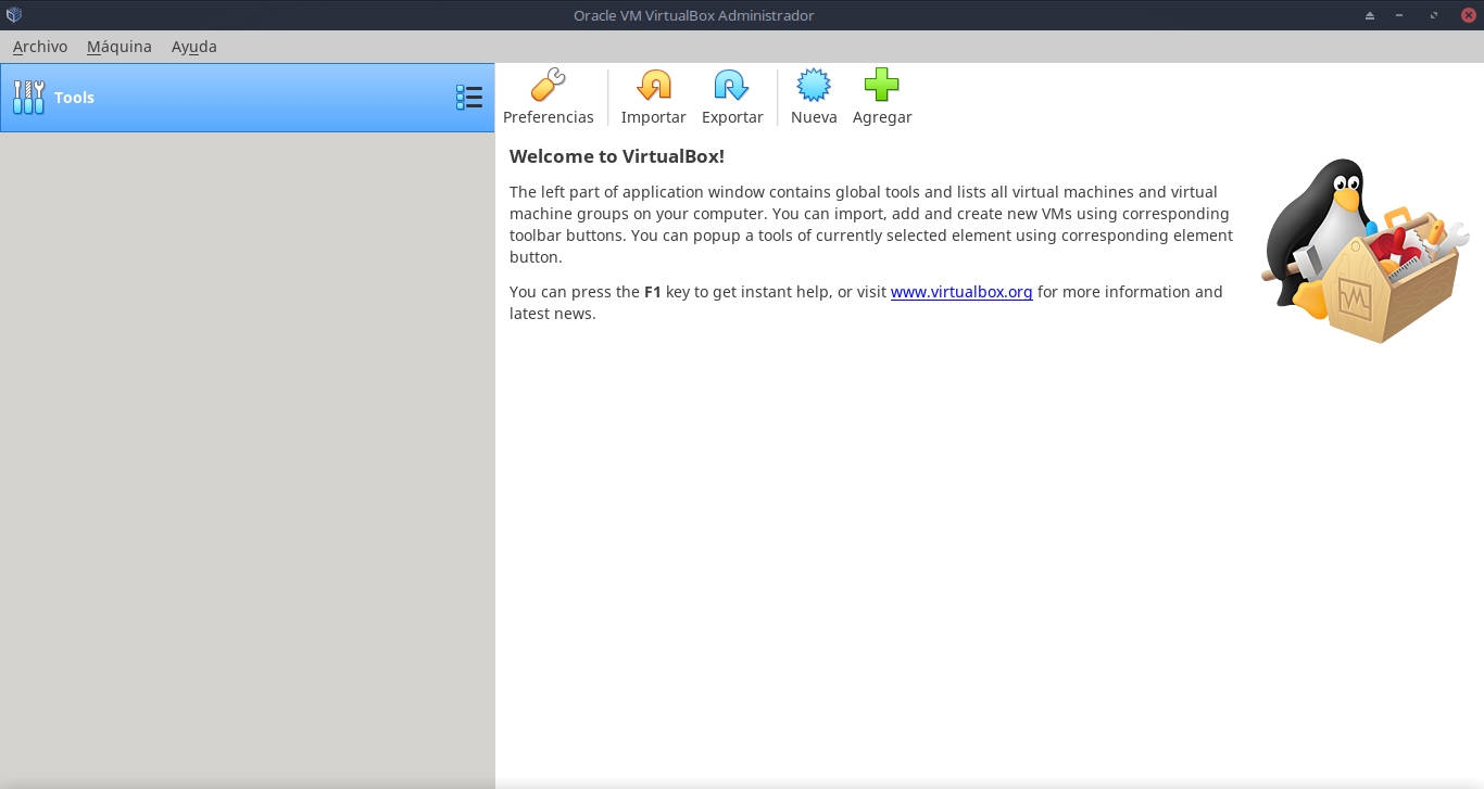 Virtualbox 6.0: Imagen Introducción