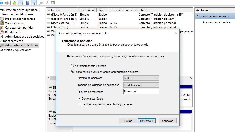 Cómo Crear Una Partición De Disco En Windows 10 3203
