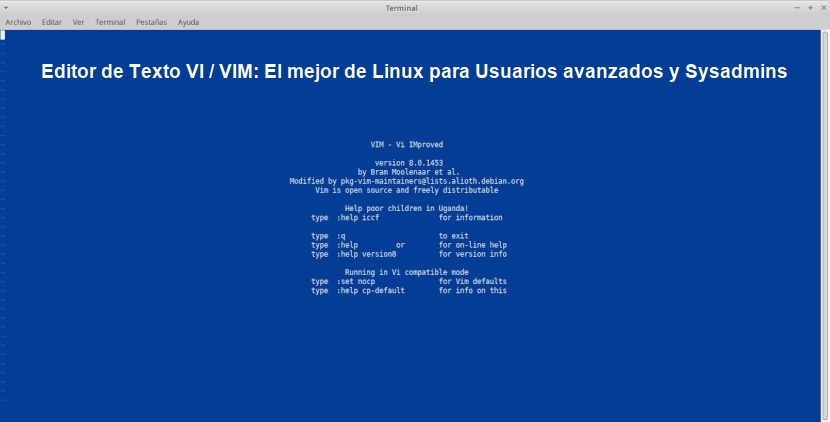 Editor de Texto VI / VIM: El mejor de Linux para Usuarios avanzados y Sysadmins