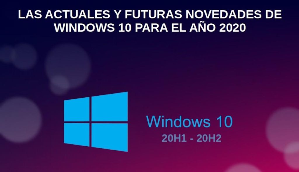 Las actuales y futuras novedades de Windows 10 para el año 2020