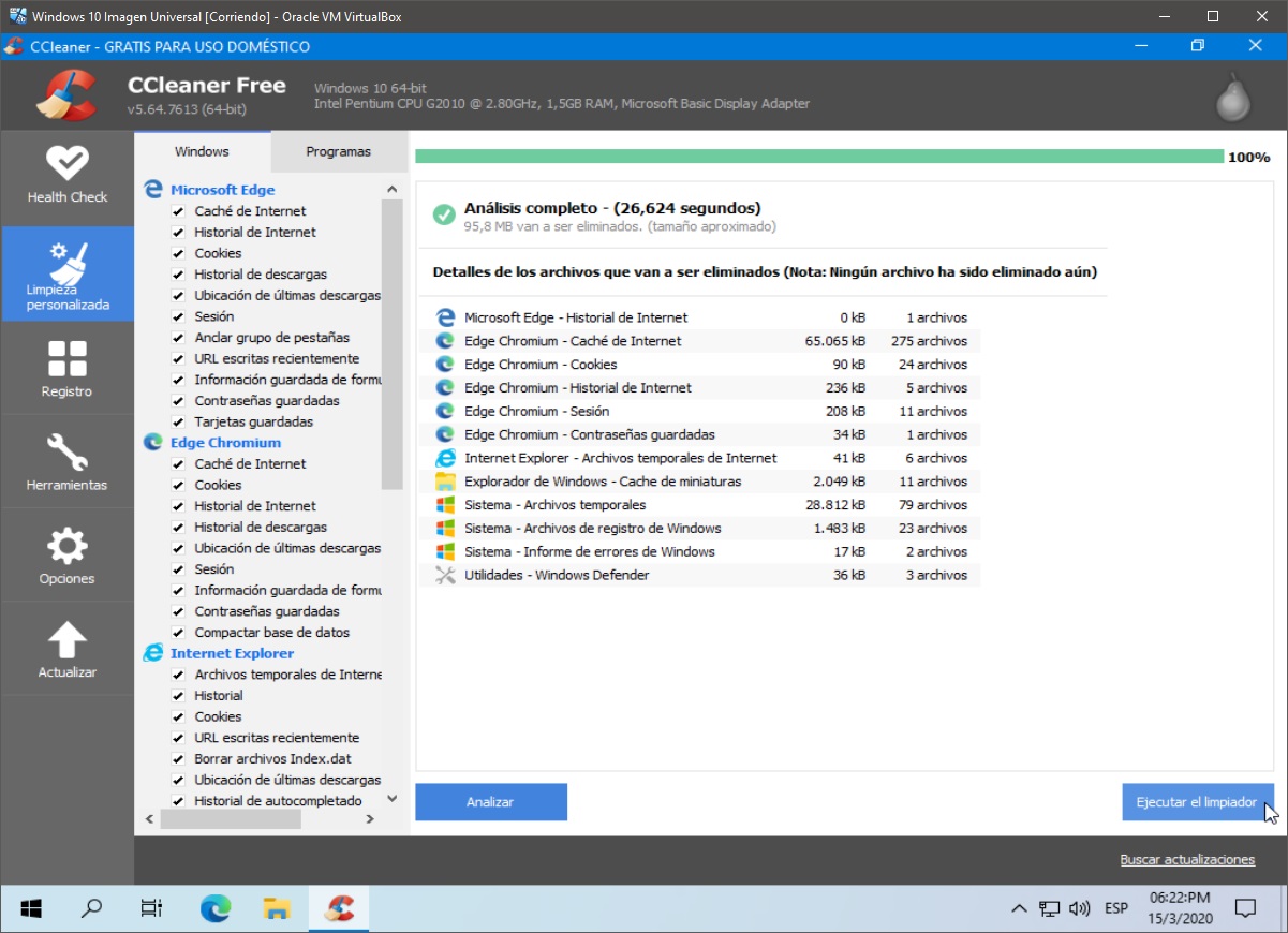 Windows 10: Limpieza - paso 3