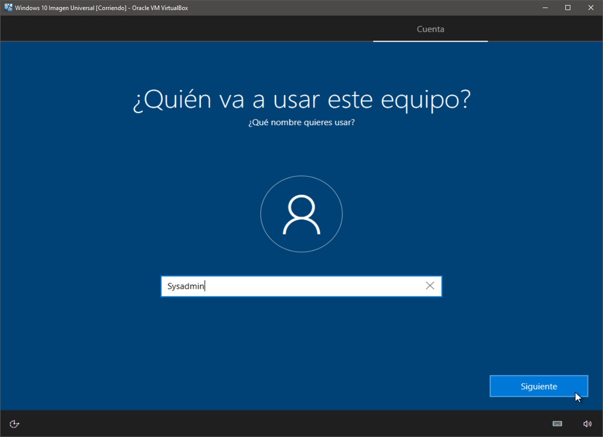 Windows 10: Instalación paso 8